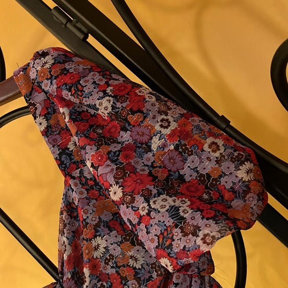 ZARA Multicolor Floral Mini Dress - Picture 6 of 16